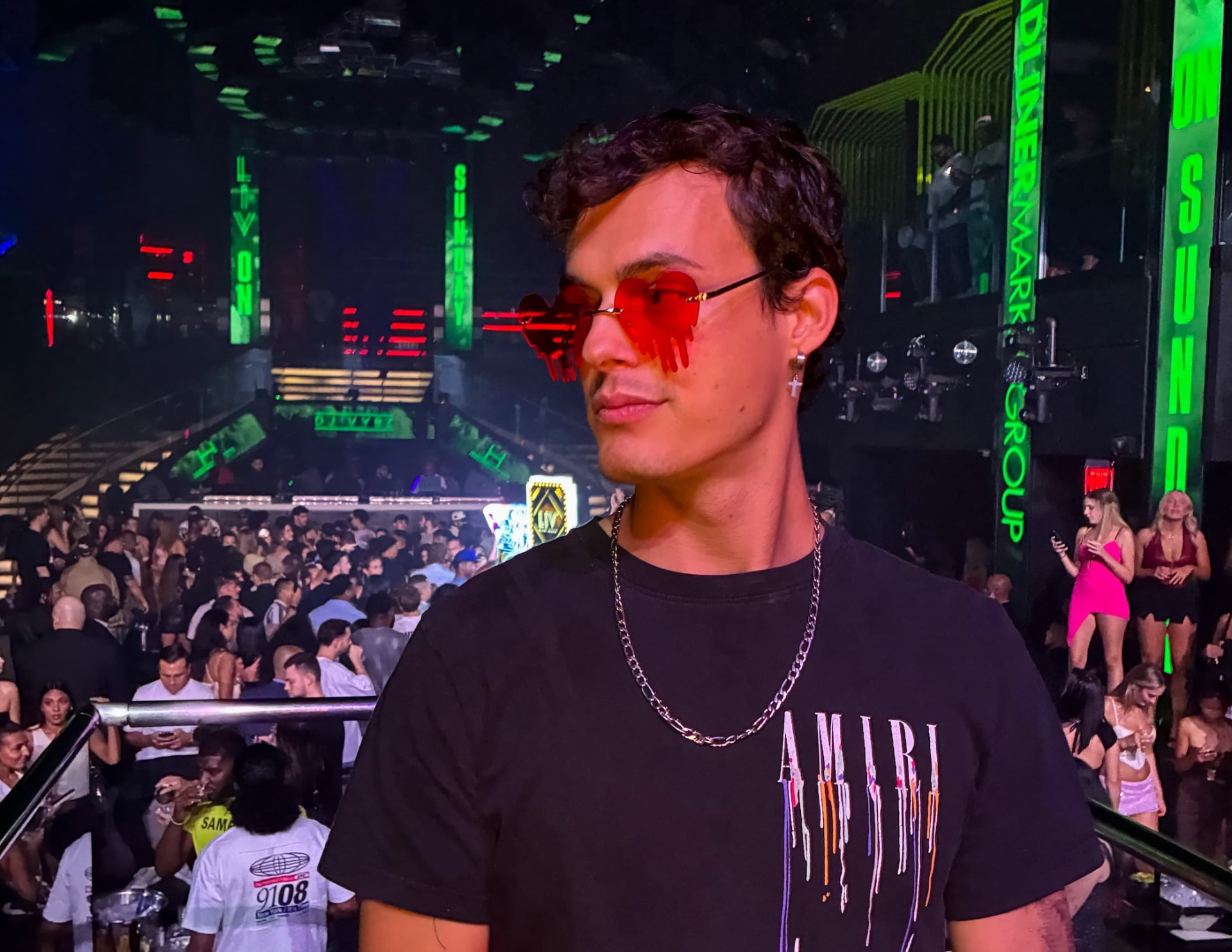Nate in Miami nightlife — portrait
